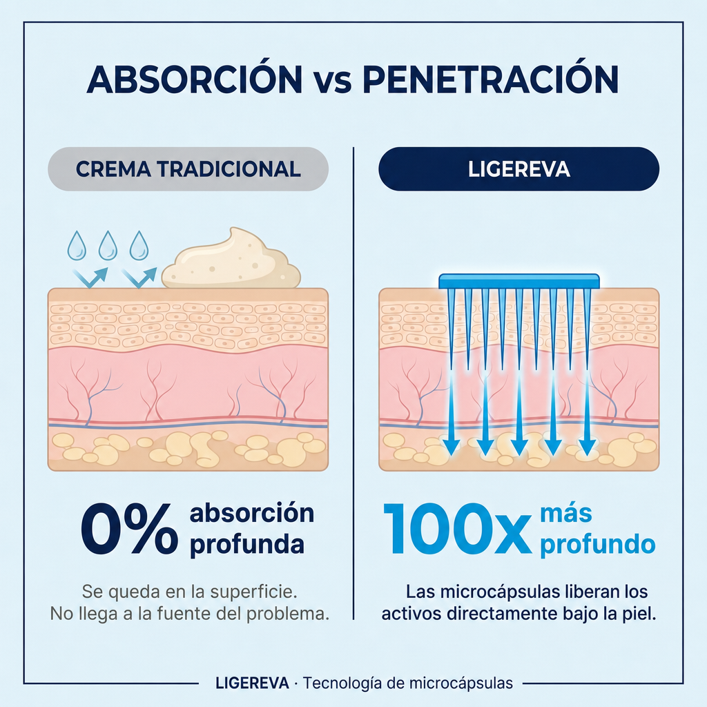 Absorción vs penetración - microcápsulas